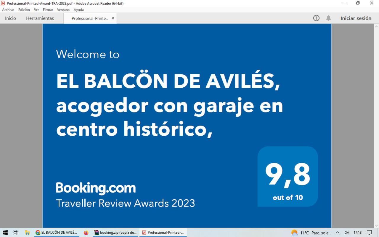 El Balcoen De Aviles, Acogedor Con Garaje En Centro Historico, Bagian luar foto